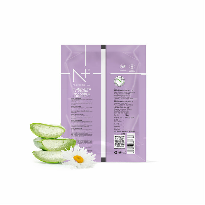 Manicure & Pedicure Kit, with Chamomile & Aloe Vera – 7-Step Paraben-Free Care for Beautiful Hands & Feet