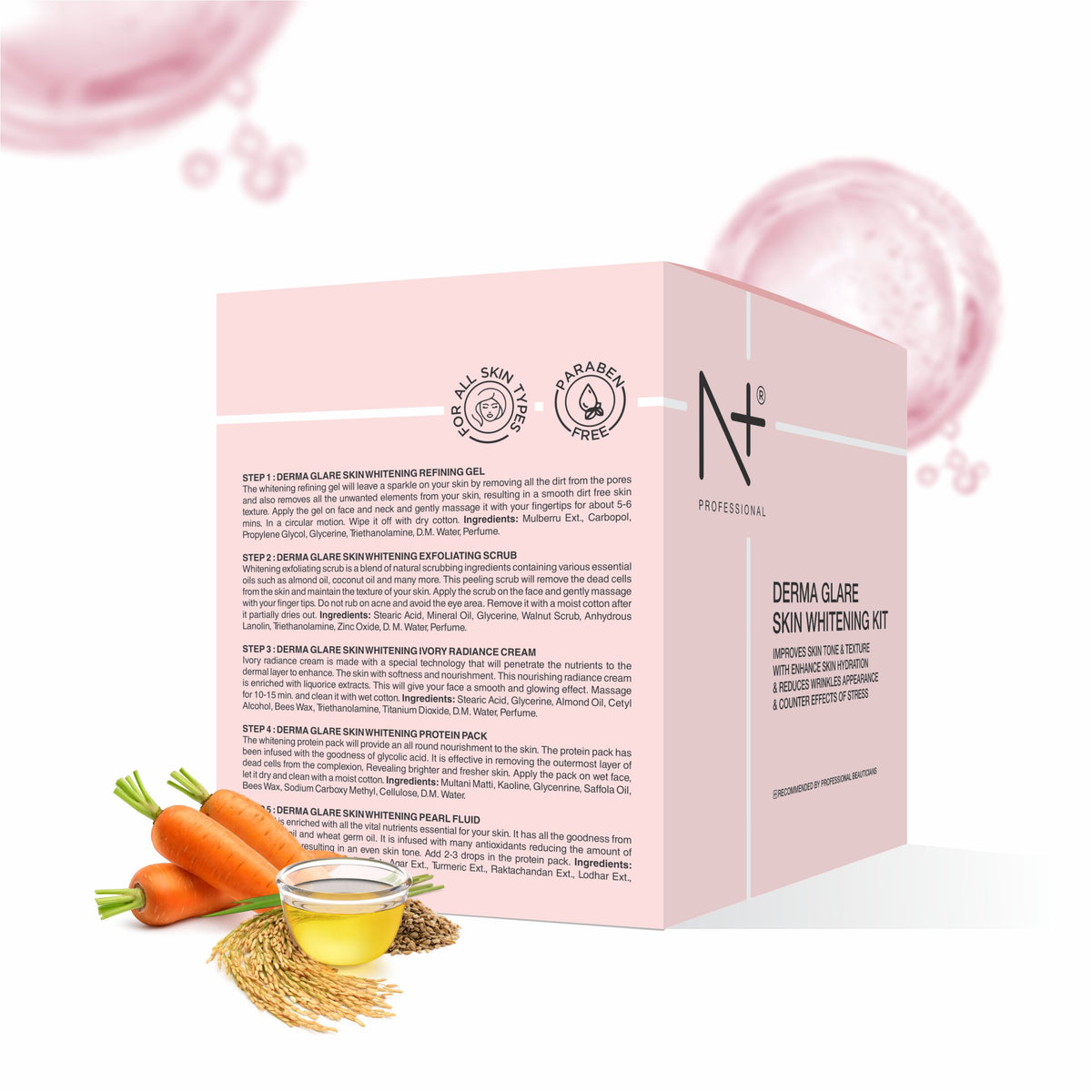 Derma Glare Skin Whitening Kit- 390 gm