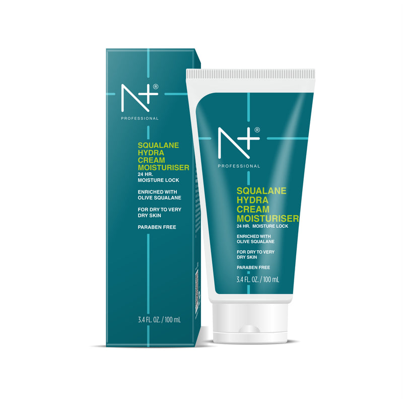 Squalane Hydra Cream Moisturiser, Enriched with Olive Squalane, For dry to very dry skin, 24 HR* Moisture Lock- 100ml