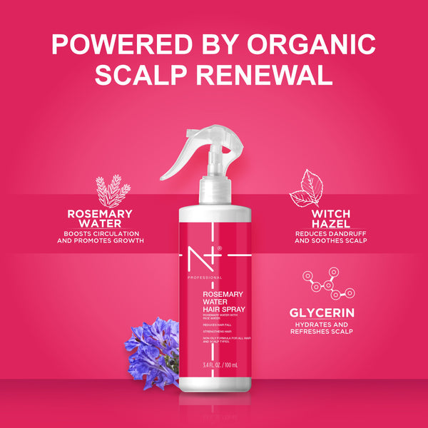 Rosemary Water Hair Spray |Mist Spray for Hairfall | Rosemary Hair Mist | Adds Shine & Helps Reduce Hairfall, Strengthens Hair | For All Hair Types | For Men & Women