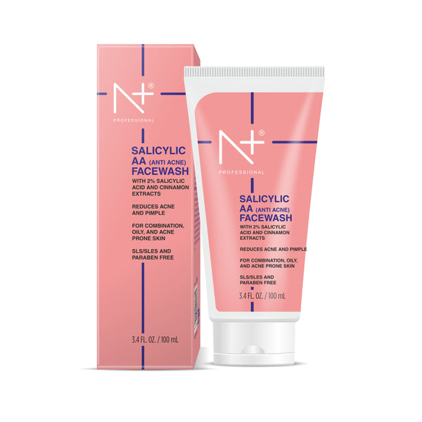 Salicylic AA (Anti Acne) Facewash, Reduce Acne & Pimple, SLS & Paraben Free- 100ml
