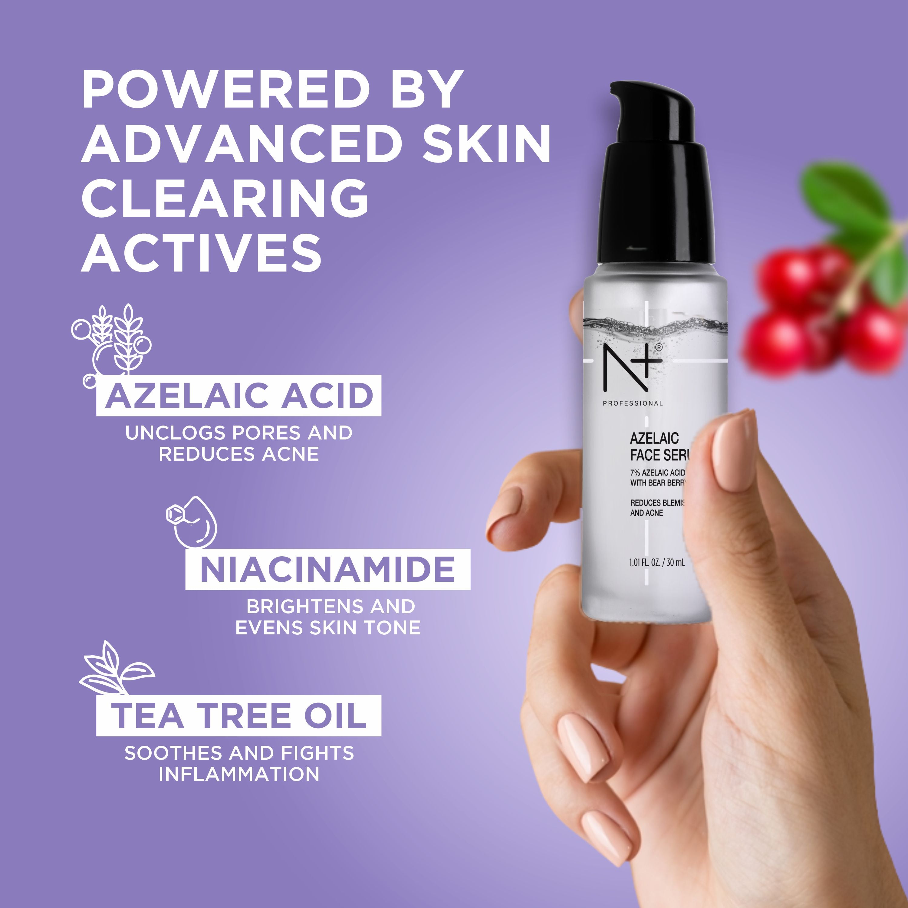 7% Azelaic Acid Face Serum Brightening serum, For Pigmentation