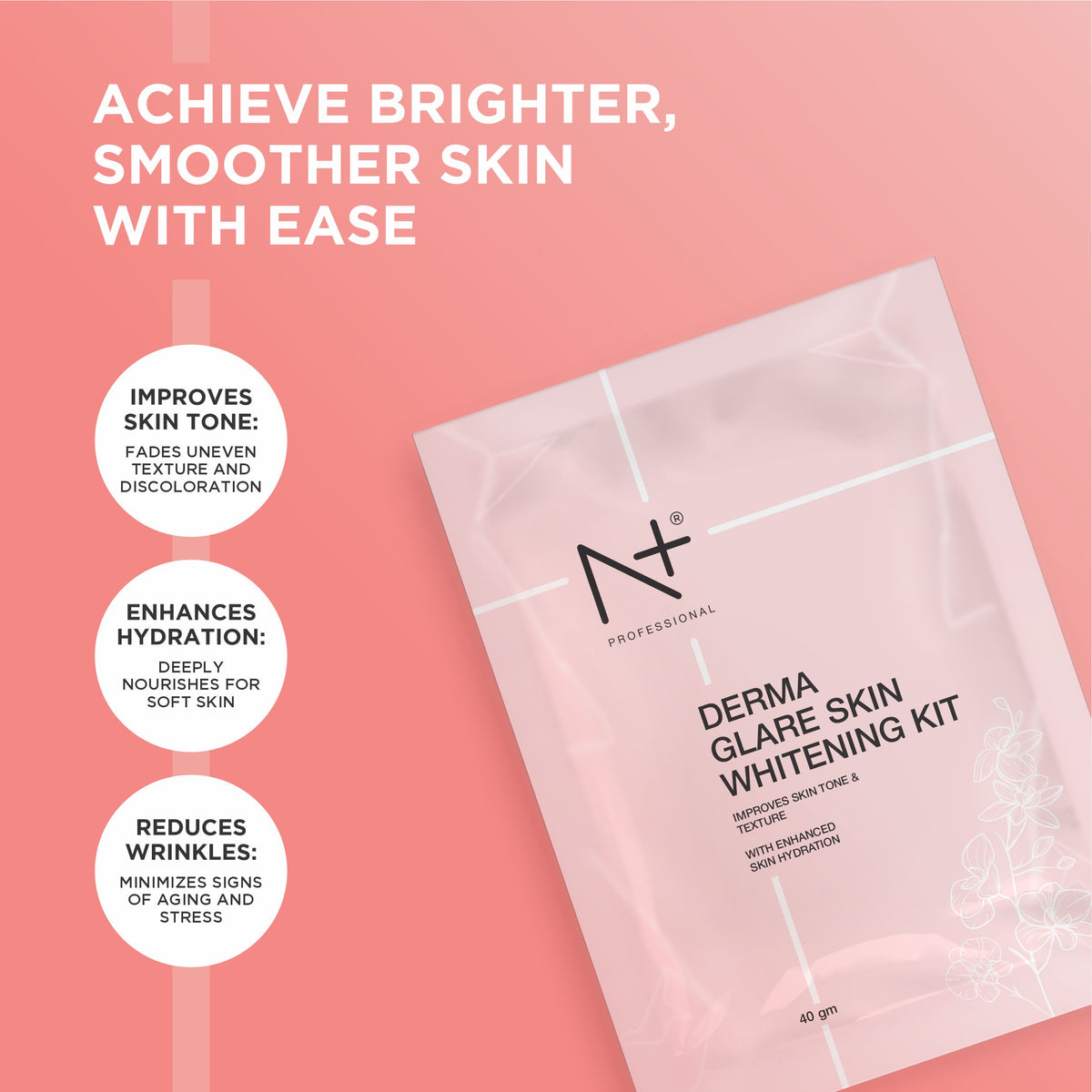 Derma Glare Skin Whitening Kit- 40gm pouch