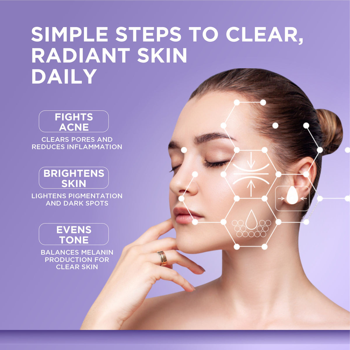 7% Azelaic Acid Face Serum Brightening serum, For Pigmentation, Enriched with Bear Berry Extracts - 30ML