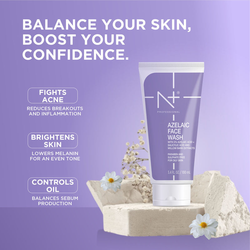Azelaic Facewash| Reduce Acne & Dark Spots, Controls Sebum Production.