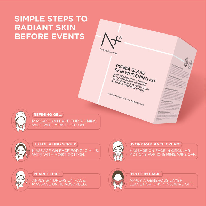 Derma Glare Skin Whitening Kit- 390 gm