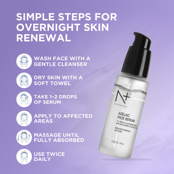 7% Azelaic Acid Face Serum Brightening serum, For Pigmentation, Enriched with Bear Berry Extracts - 30ML
