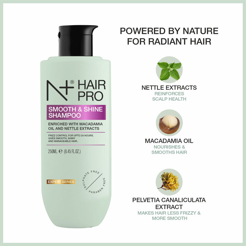 Pro Shampoo Hair Pro Smooth & Shine Shampoo | Frizz Control for Up to 24 hours – N ...