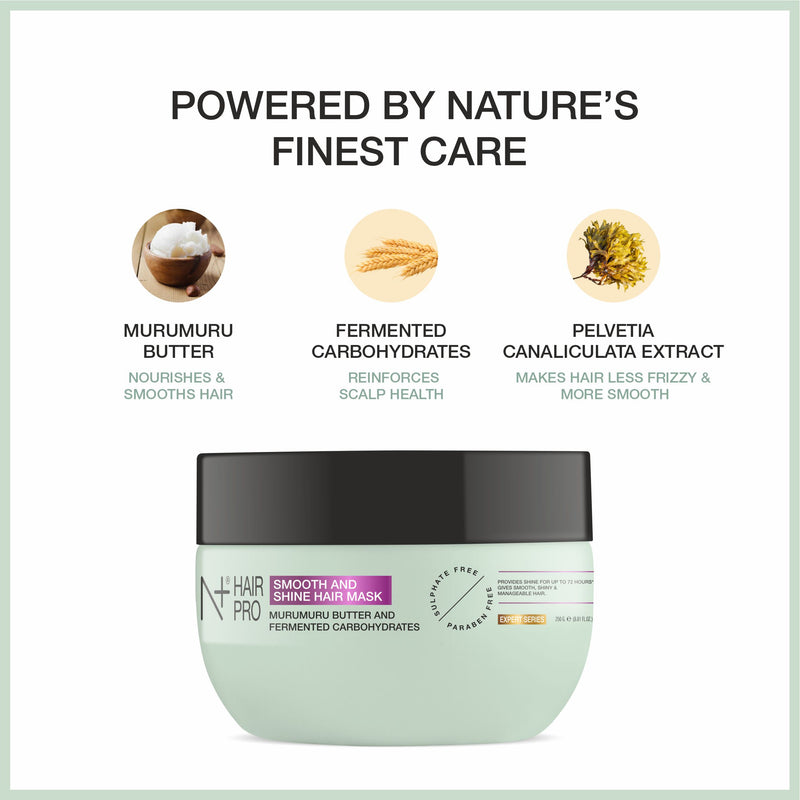 Hair Pro Smooth and Shine Hair Mask | Murumuru Butter & Fermented Carbohydrates