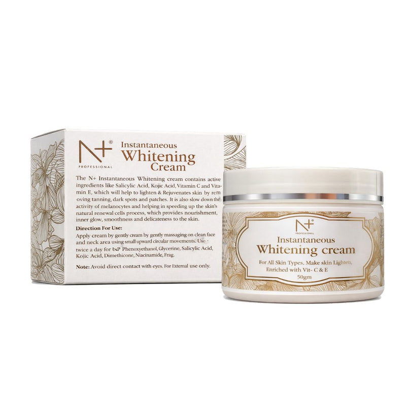 Instantaneous whitening cream