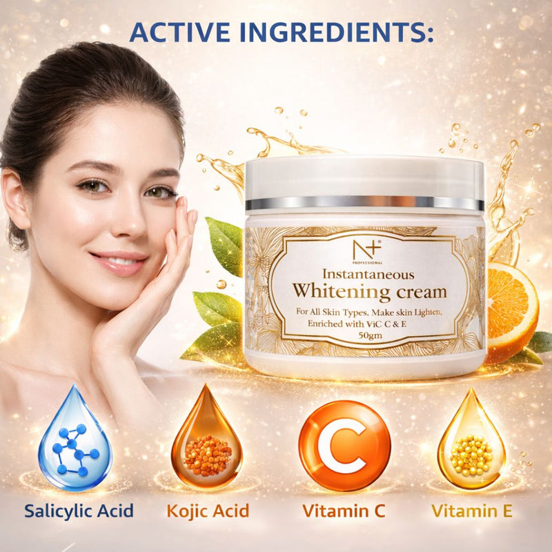 Instantaneous whitening cream