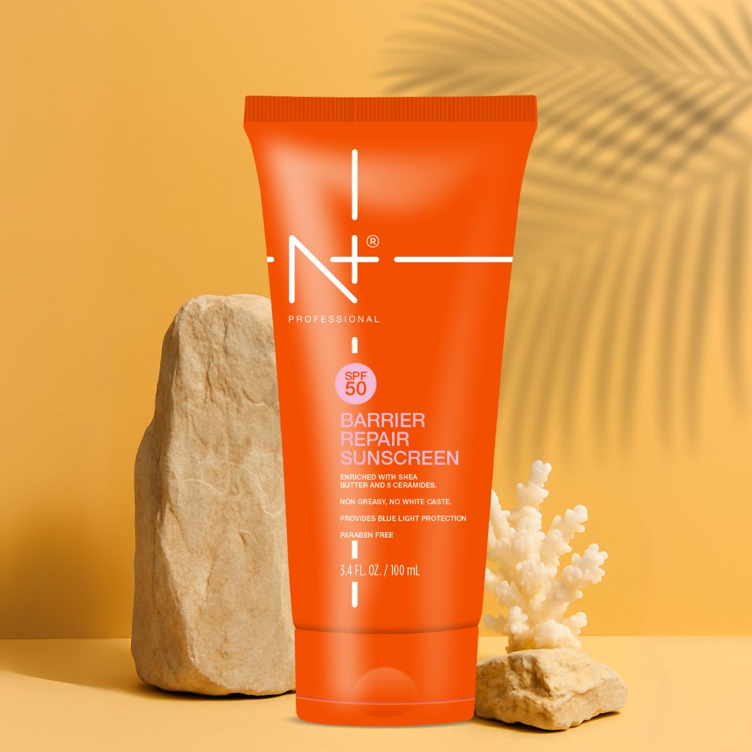 α PLUS REPAIR CREAM & UV PROTECT SPF 50 Barrier Repair Sunscreen Cream | Shea Butter & 5 Ceramides