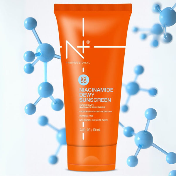 SPF 55 Niacinamide Dewy Sunscreen Cream | Non-Greasy (100 ML)