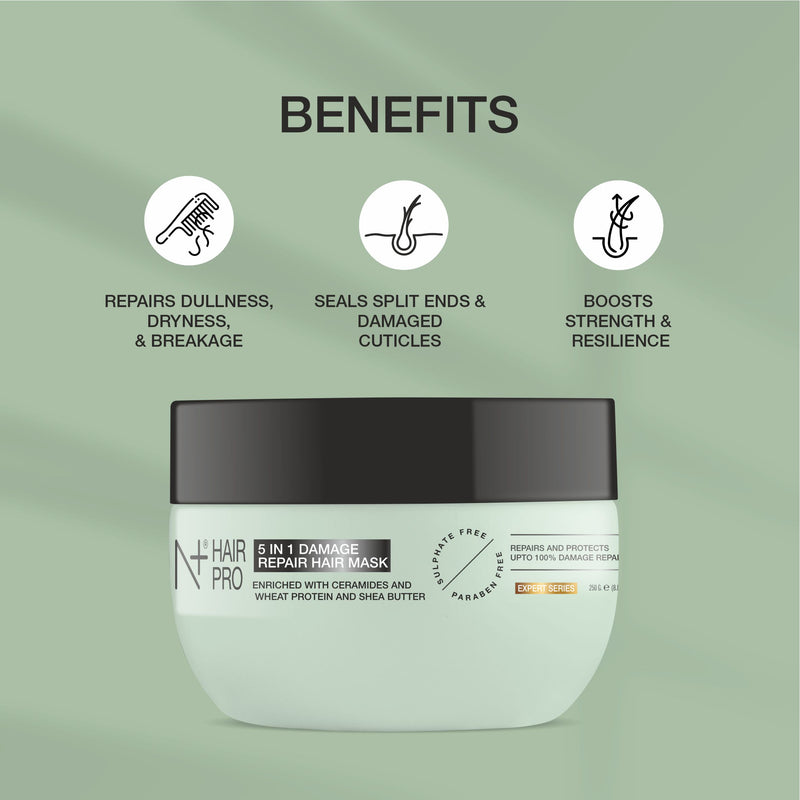 Hair Pro 5 in 1 Damage Repair Hair Mask | Wheat Protein & Shea Butter