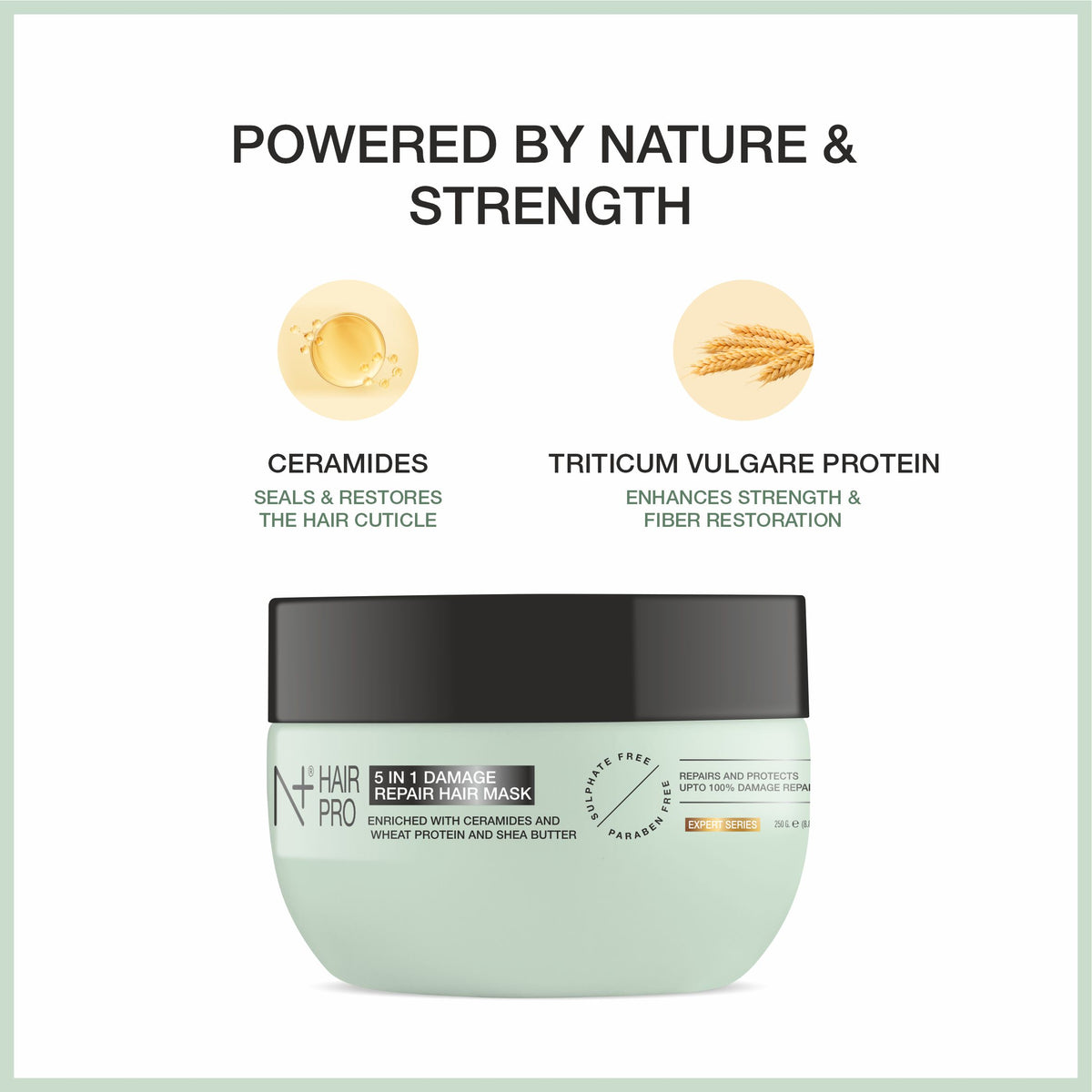 Hair Pro 5 in 1 Damage Repair Hair Mask | Wheat Protein & Shea Butter