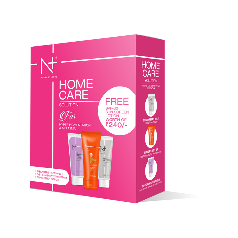 Hyper Pigmentation & Melasma Home Care Combo ( Melacare facewash + De-Pigmentation Cream + SPF 30)