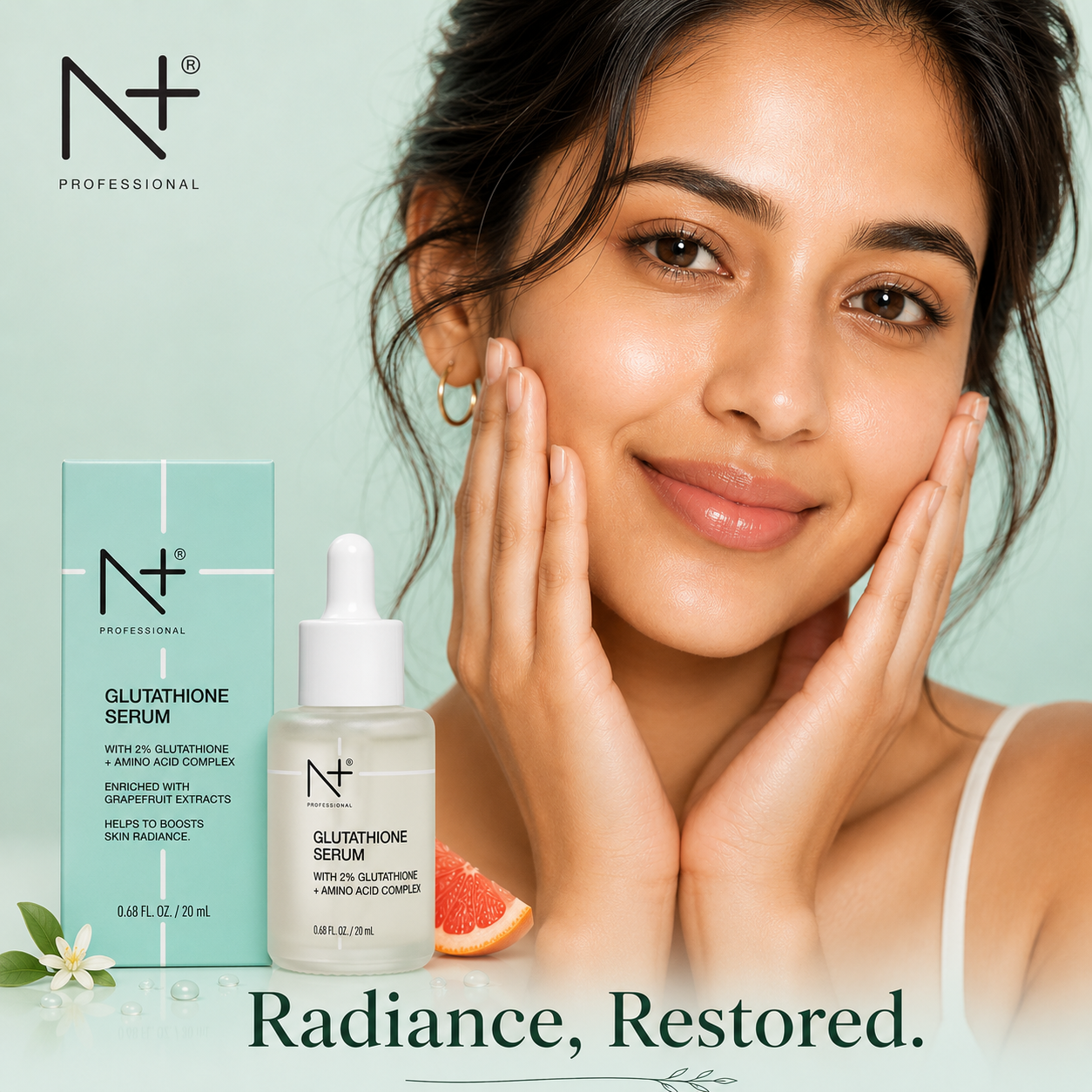 GLUTATHIONE 2% SERUM + ΑΜΙΝΟ ACID COMPLEX, Enriched with Grapefruit ex – N Plus Pro
