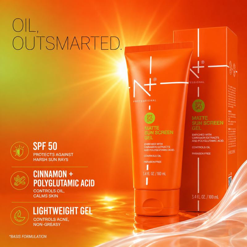 SPF 50 Matte Sunscreen Gel | Controls Oil (100 ml)