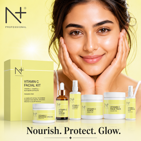 Vitamin C Facial Kit, With Vitamin C + E + Acai Berry Extracts, Radiant Skin Awaits