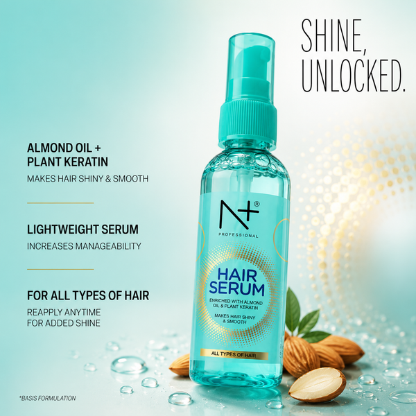 Hair Serum, Enriched with Almond Oil & Plant Keratin, Makes Hair Shiny & Smooth- 100ml