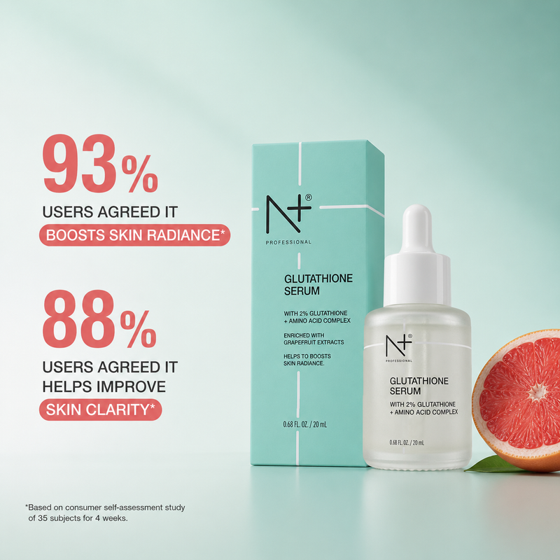 GLUTATHIONE 2% SERUM + ΑΜΙΝΟ ACID COMPLEX, Enriched with Grapefruit extracts, Helps to boosts skin radiance