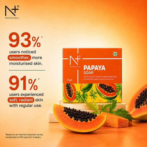 Papaya Soap, Make Skin Smooth & Moisturised, Pack of 3