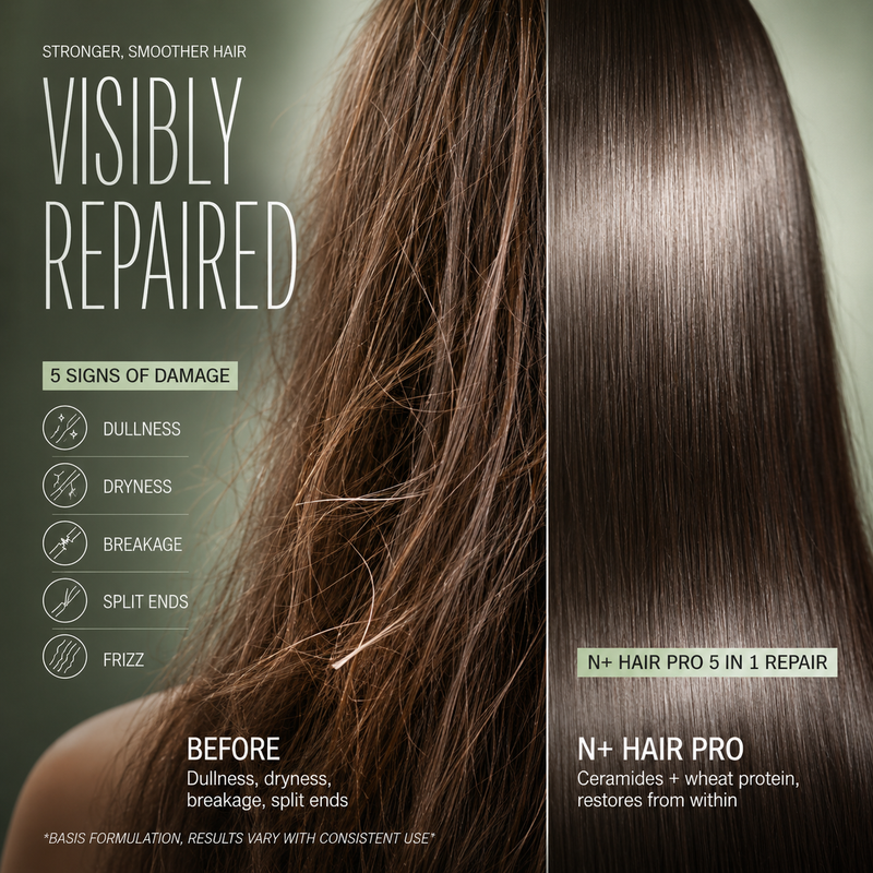 Hair Pro 5 in 1 Damage Repair Shampoo | Ceramides & Wheat Protein