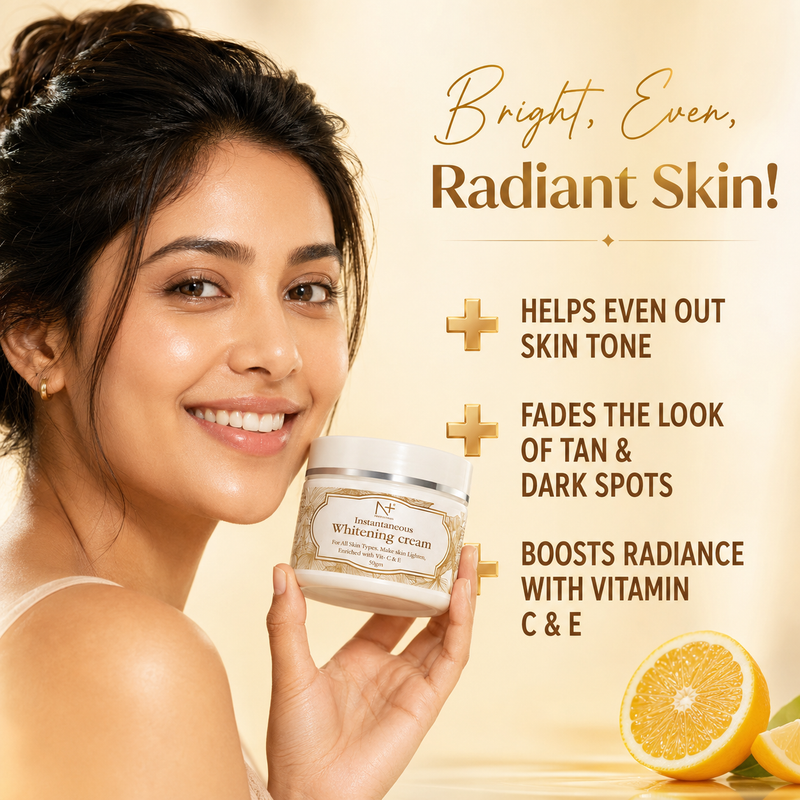 Instantaneous whitening cream
