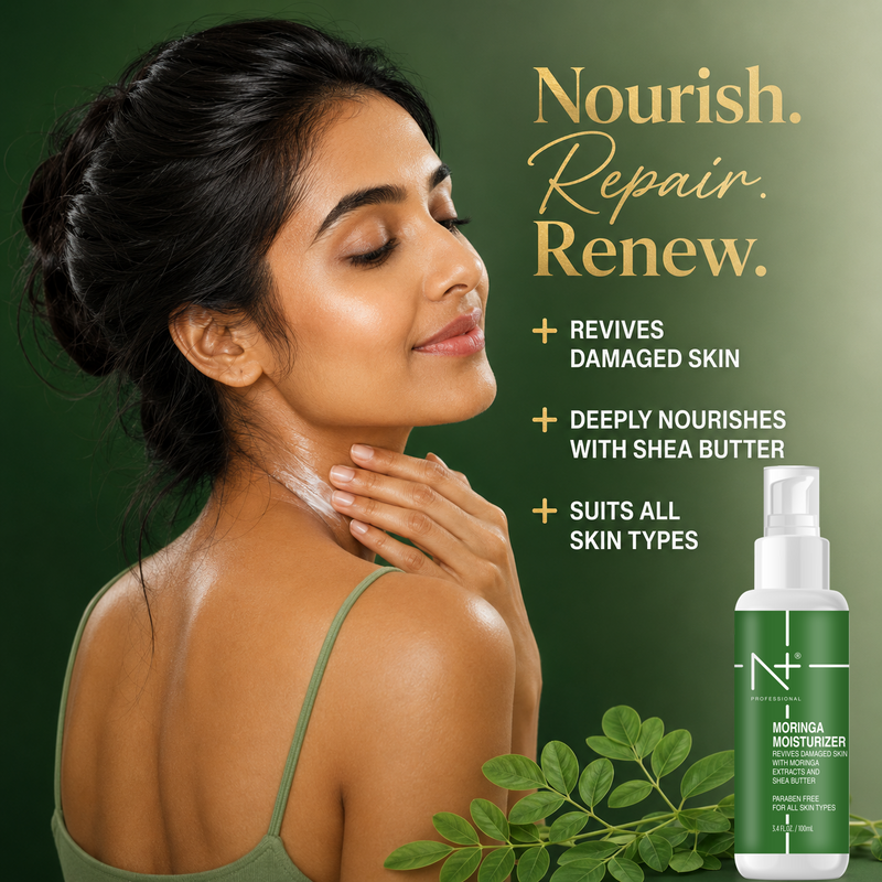 Moringa Moisturizer, Revives Damaged Skin, With Moringa Extracts & Shea Butter