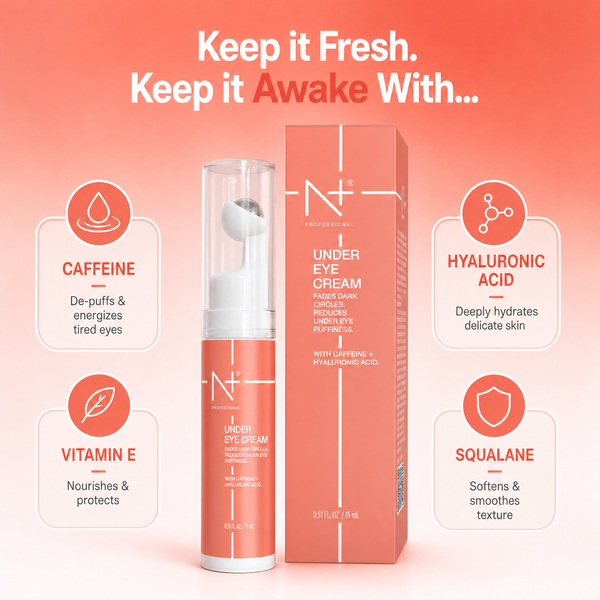 Under Eye Cream, with Caffeine + Hyaluronic acid