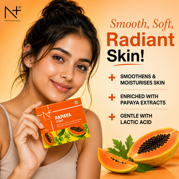 Papaya Soap, Make Skin Smooth & Moisturised, Pack of 3