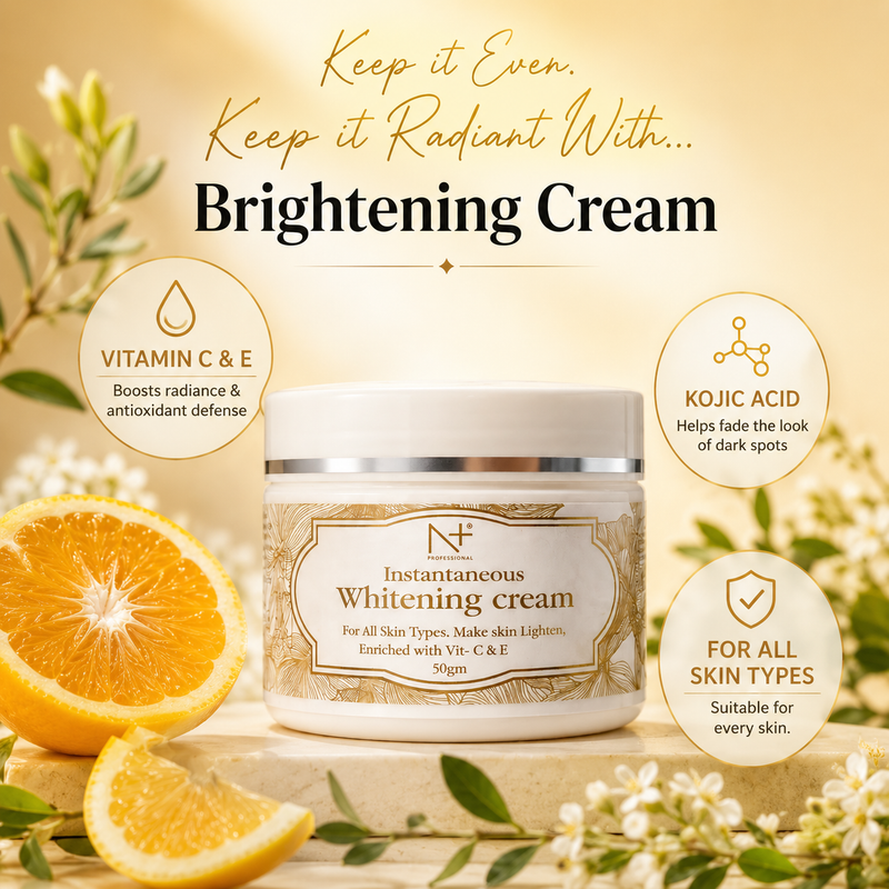 Instantaneous whitening cream
