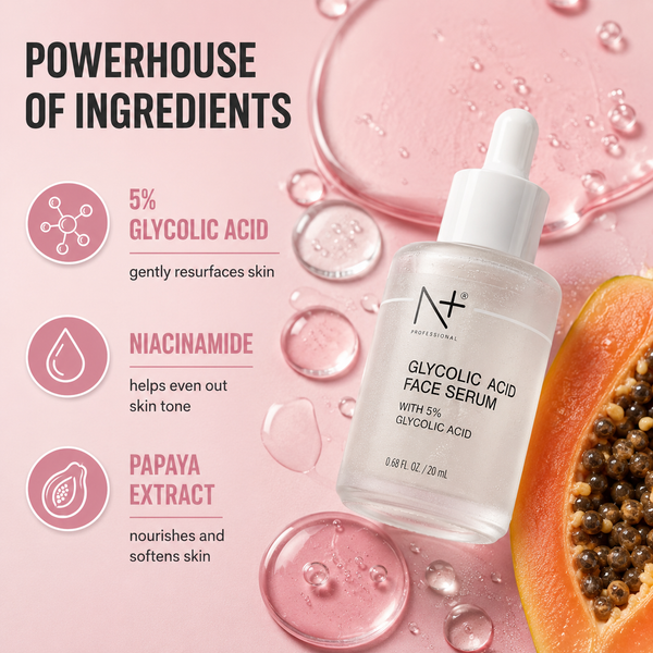 Glycolic Acid 5% Serum, Helps to reduce tanning and dark spots