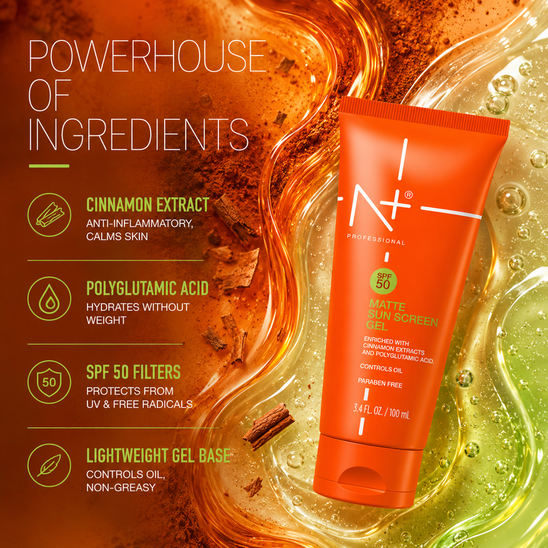 SPF 50 Matte Sunscreen Gel | Controls Oil (100 ml)