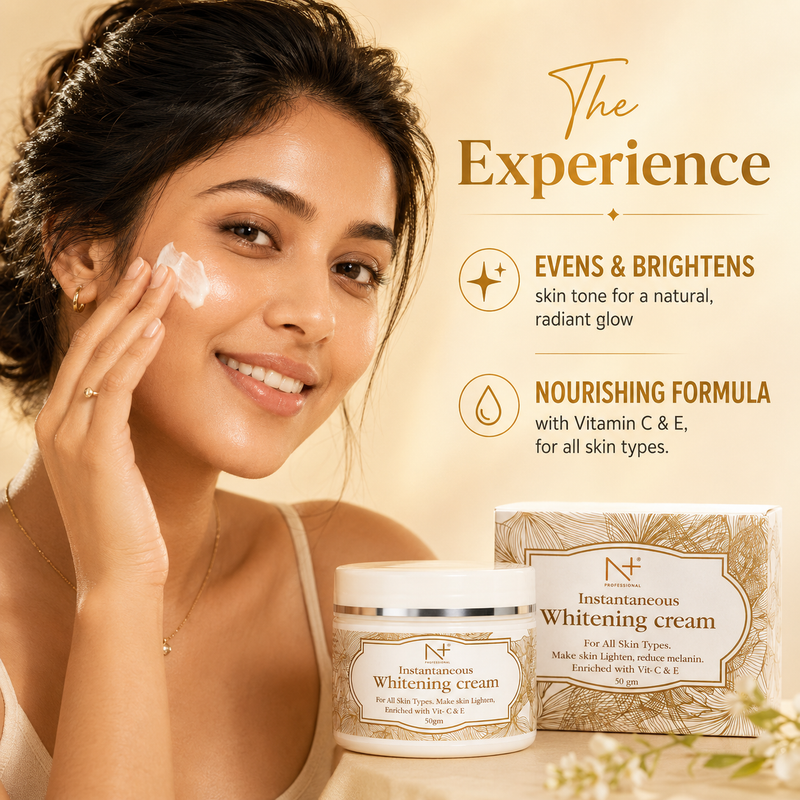 Instantaneous whitening cream