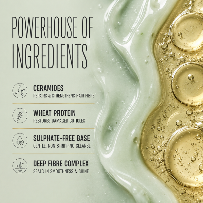Hair Pro 5 in 1 Damage Repair Shampoo | Ceramides & Wheat Protein