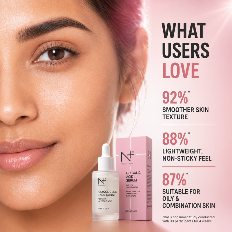 Glycolic Acid 5% Serum, Helps to reduce tanning and dark spots