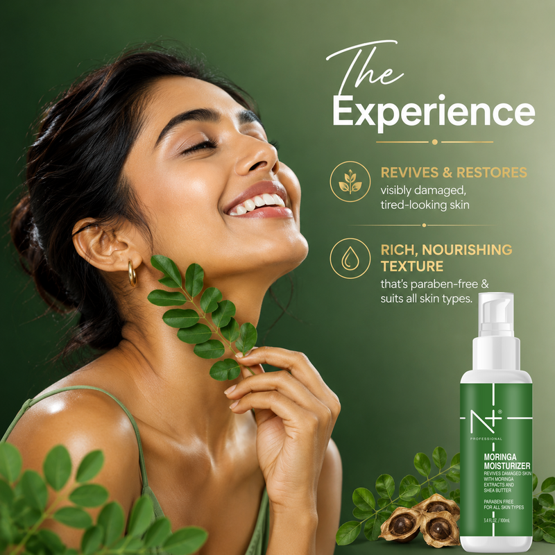 Moringa Moisturizer, Revives Damaged Skin, With Moringa Extracts & Shea Butter