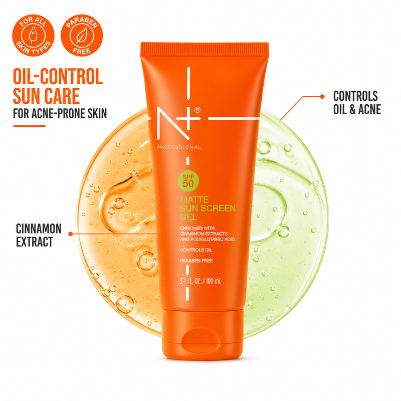 SPF 50 Matte Sunscreen Gel | Controls Oil (100 ml)