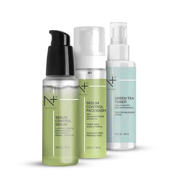 Acne & Pimple Combo ( Sebum control serum+ Sebum control facewash + Green Tea Toner)