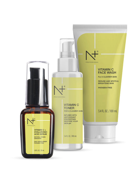 Skin whitening Combo ( Vitamin C Facewash+ Vitamin C Serum+ Vitamin C Toner)