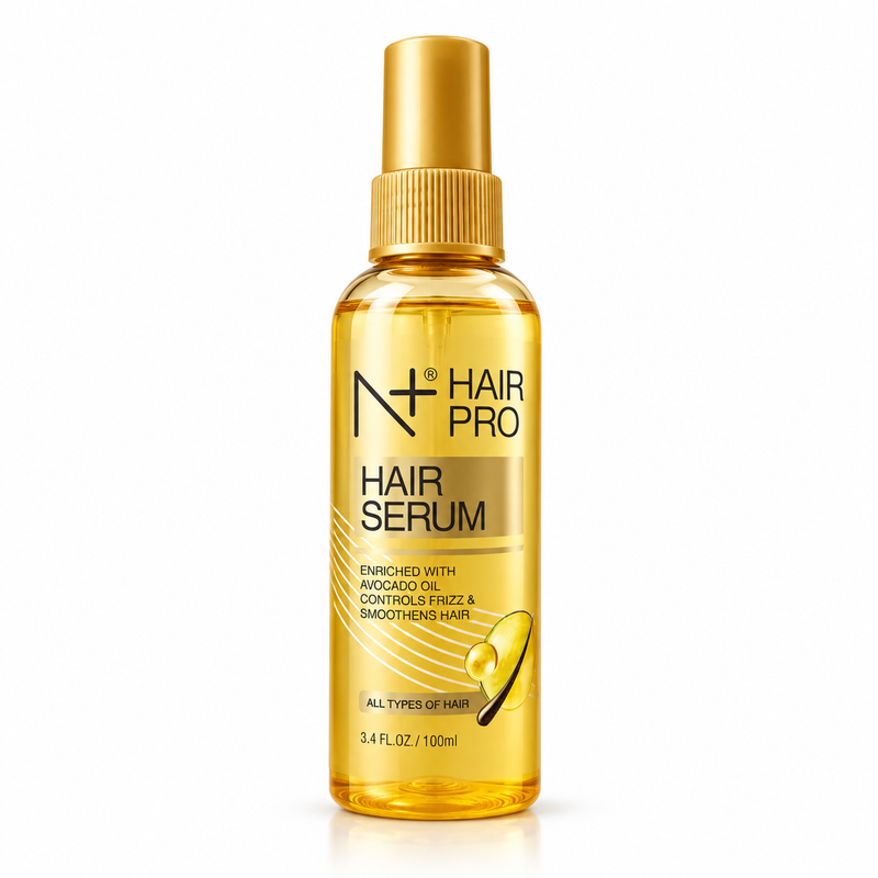 N+ Hair Pro Hair Serum, Enriched with Avocado Oil, Controls Frizz & Smoothens Hair- 100ml