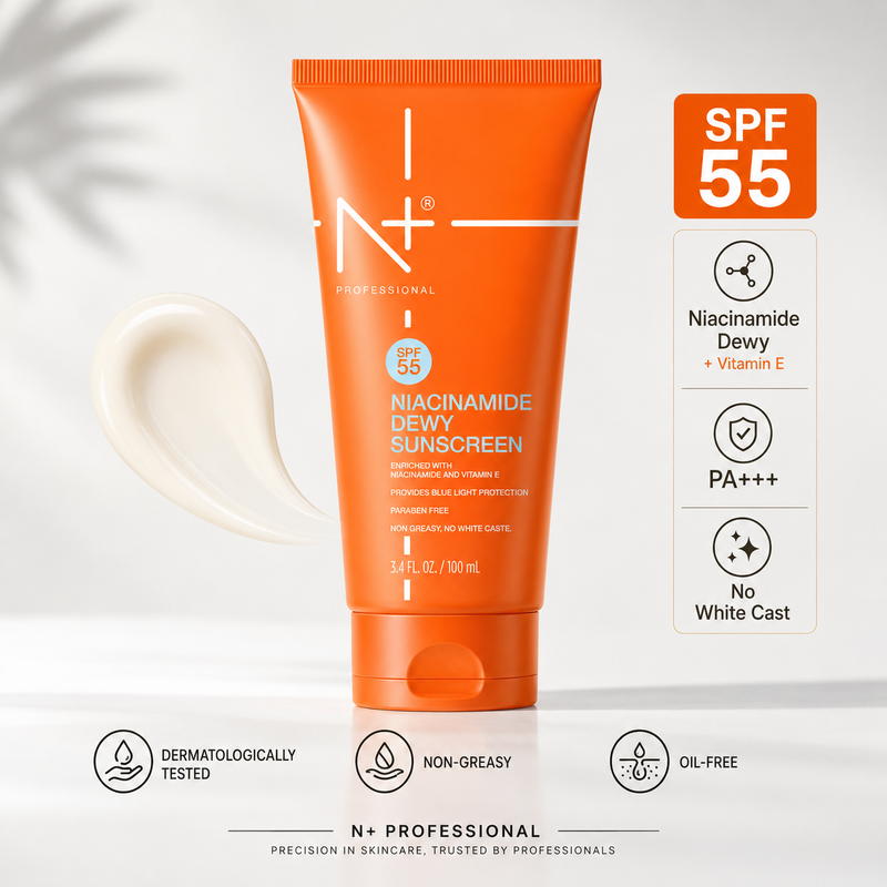 SPF 55 Niacinamide Dewy Sunscreen Cream | Non-Greasy (100 ML)
