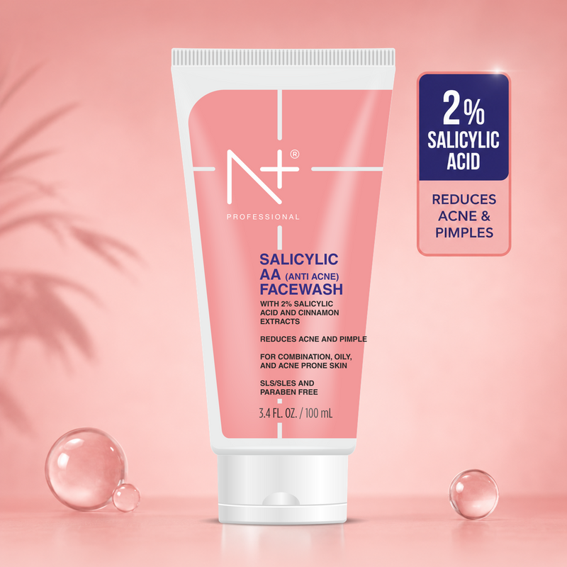 Salicylic AA (Anti Acne) Facewash, Reduce Acne & Pimple, SLS & Paraben Free- 100ml