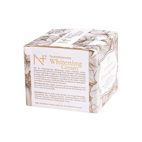 Instantaneous whitening cream