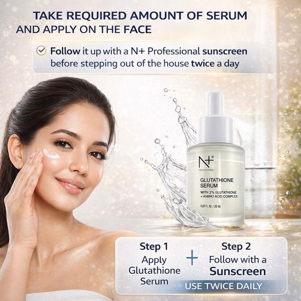 GLUTATHIONE 2% SERUM + ΑΜΙΝΟ ACID COMPLEX, Enriched with Grapefruit extracts, Helps to boosts skin radiance