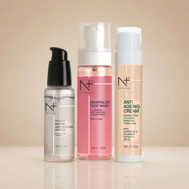 Anti Ageing Combo ( Youth revive anti ageing serum+ Mineralized facewash+ Anti ageing cream)